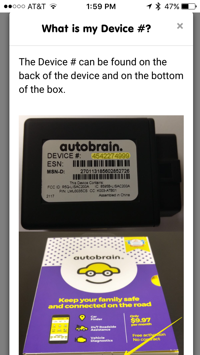 Activate your Autobrain using Device ID