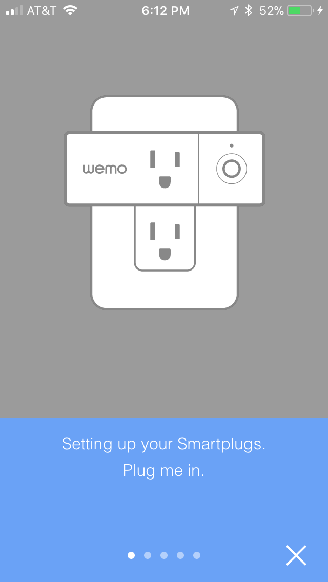 Plug Wemo Mini Smart Plug into Wall Outlet