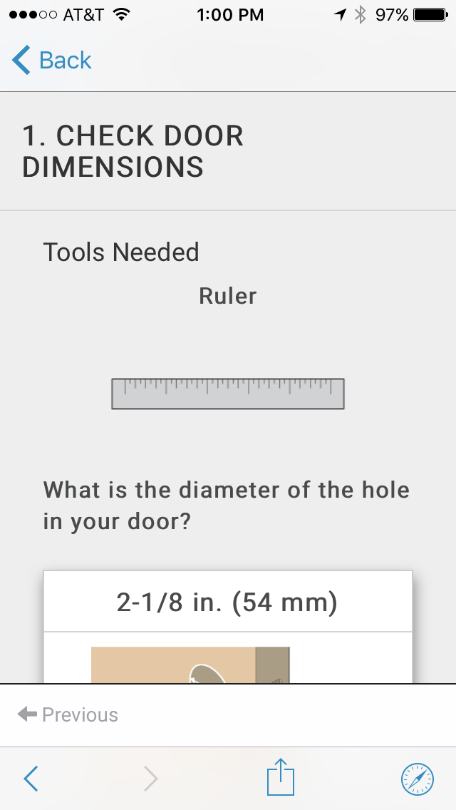 Checking the Dimensions of Your Door