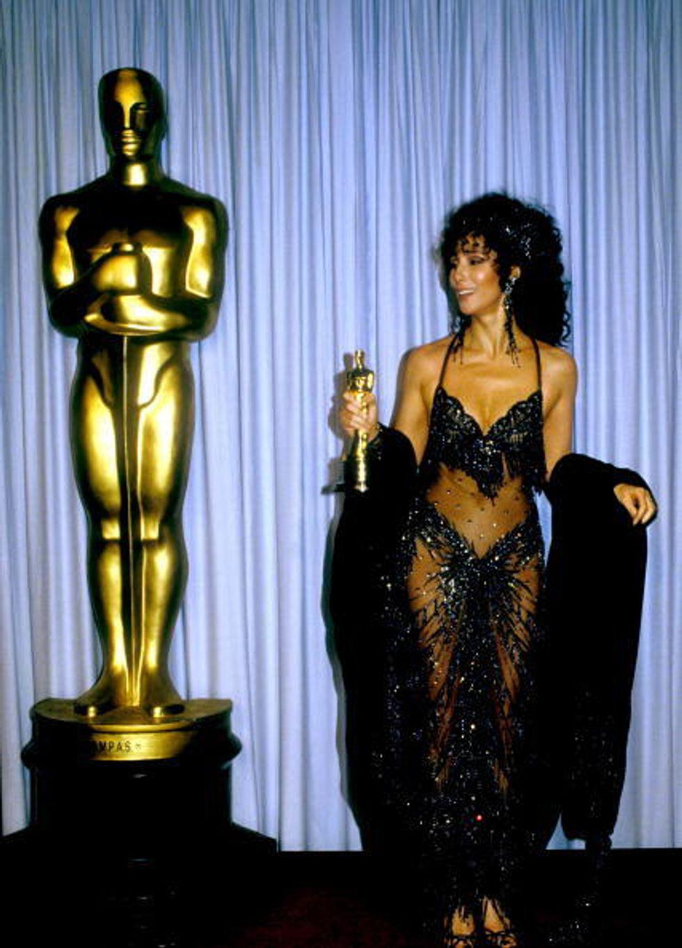 Cher in Bob Mackie at the 60th Academy Awards (1988)