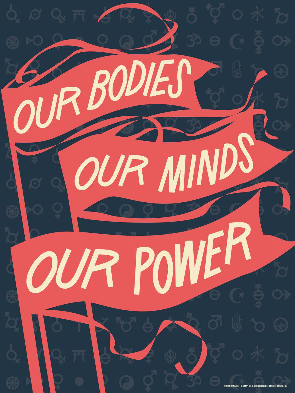 Women's March on Washington, Jennifer Maravillas, "Our Bodies Our Minds"