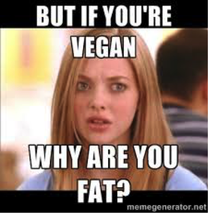Meme Creator - Funny if i am a vegan why am i getting fat? Meme Generator  at MemeCreator.org!