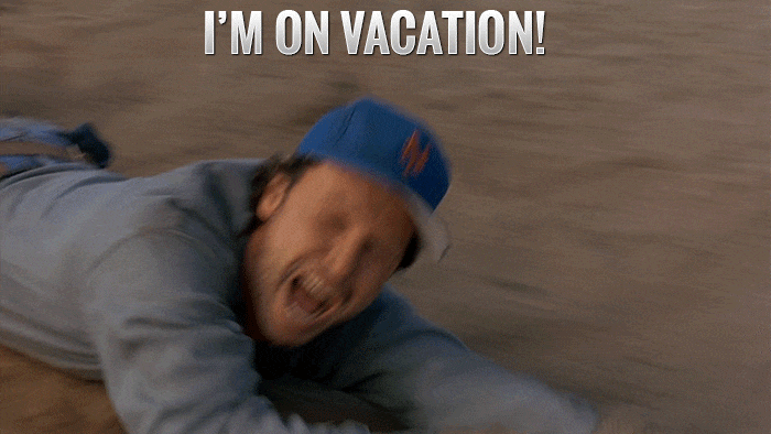 Image result for vacation on my own gif