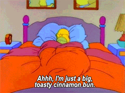 Animation: Homer Simpson in bed