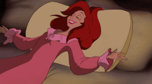 Animation: Cartoon of a girl asleep